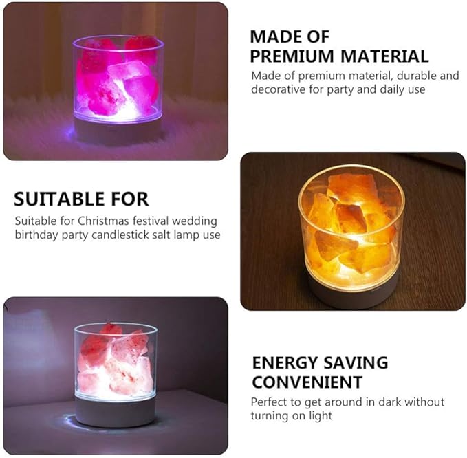 1pc USB Powered Adornment Naturally Shaped Light Decoration for Home Bedroom Office Yoga Room Soothing Anion Emitting for All Ages