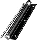 zeng Automatic Door Closer, 304 Stainless Steel, Surface Mounted, Adjustable Spring, Commercial and Residential (Black)