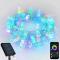 Smart Christmas Lights Outdoor, USB 38-FT Waterproof LED String Lights Supports APP/Timer/Music/Remote Control, Waterfall Lights for Patios, Parties, Wedding, Easter Decorations
