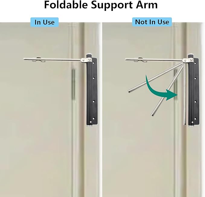 Heavy Duty Automatic Screen Door Closer - Safety Spring for Storm Door, Steel With Adjustable Closing Speed, Smooth and Quiet for Hinge Door