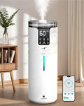 16L Smart Humidifier large room, Whole house Humidifier for Home 1500 sq.ft with APP/Voice/Remote Control, Ultrasonic Cool Mist Humidifiers for Bedroom, Plants, office with Tube, White