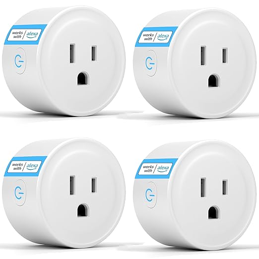 ExIoTy Smart Plug, Works with Alexa Only, Simple Setup with One Voice Command, Voice Control, Remote Control, Timer & Schedule & Group Controller, (Note: 𝘼𝙡𝙚𝙭𝙖 𝙙𝙚𝙫𝙞𝙘𝙚 𝙧𝙚𝙦𝙪𝙞𝙧𝙚𝙙)