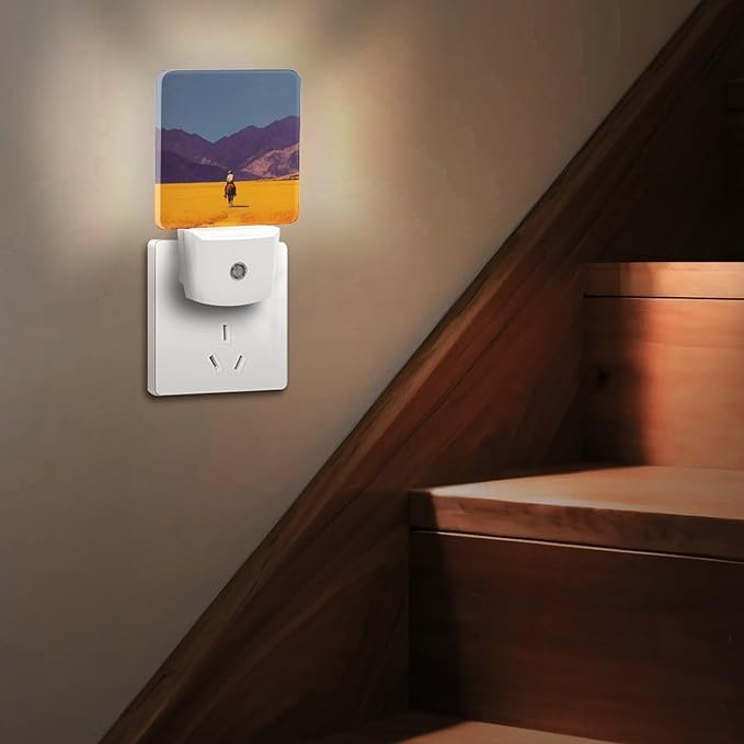 Plug in Night Light with LED & Smart Light Sensor, Stratum Auto-On/Off Night Lights Plug Into Wall for Bedroom, Bathroom, Hallway, Stairway