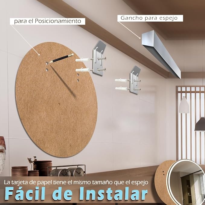 KWW 28 Inch Large Modern LED Round Bathroom Vanity Mirror, Color Temperature Adjustable, Anti-Fog Dimmable Lights, Easy to Install, Wall Mounted Makeup Mirror with Smart Touch Button
