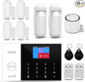 PGST WiFi Wireless Home Alarm System - 2025 Home Security System, 10-Minute Installation, 4 Door & Window Sensors + 2 Motion Sensors, APP Remote Control, Compatible with Alexa, No Monthly Fee