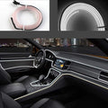 El Wire Neon Light Car Interior LED Lights, Ambient Lighting Kits for Xmas Halloween Christmas Car Decoration(5m/16ft, White)