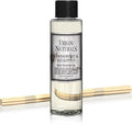 Urban Naturals Reed Diffuser Oil Refill, Sandalwood & Eucalyptus Diffuser Oils with Musk, Herbal Woods, 4 oz + Free Reed Sticks, Made in the USA