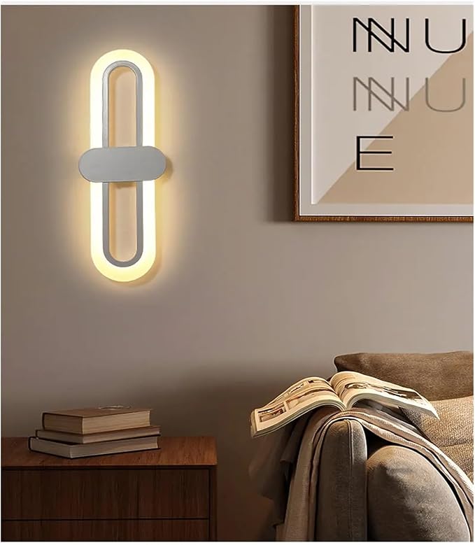 Modern Minimalist Living Room Background Wall Led Three-Color Light-Changing Wall Lamp Simple Aisle Balcony Lamp,Contemporary