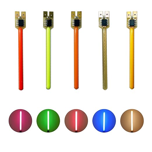 DIY kit Streaming Lights 3v Waterproof led Beads Breathing Light Auto Meteor Light Festival Decoration Lights (Five Colors 5 pcs.)