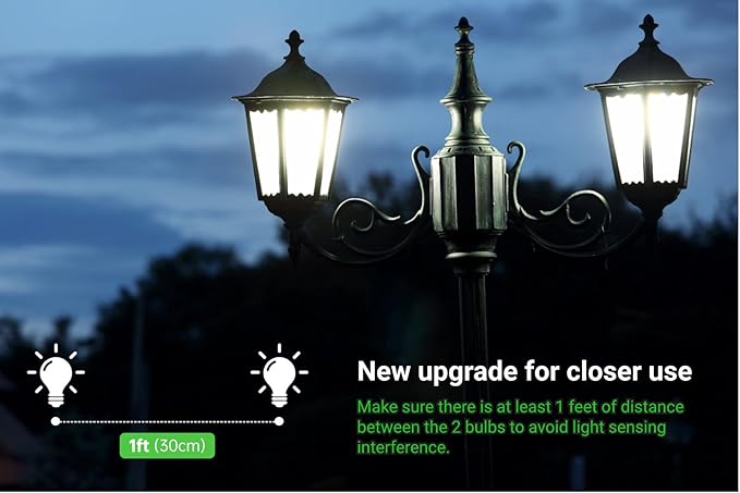4-Pack Dusk to Dawn Light Bulbs Outdoor 75 Watt Equivalent, Automatic On/Off Sensor LED Bulb, 10W Daylight 5000K,1100 Lumen, A19 E26 Bulbs Photocell for Wall lamp Porch Garage Yard Light(Non-dimmable)