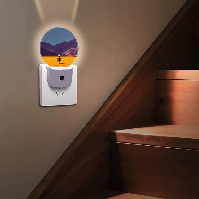 Plug in Night Light with LED & Smart Light Sensor, Stratum Auto-On/Off Night Lights Plug Into Wall for Bedroom, Bathroom, Hallway, Stairway