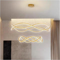 Modern Home Decor Led Lights Pendant Light Lamps for Living Room Chandeliers for Dining Hanging Indoor Lighting,Modern LED Chandelier(APP with RC Dimmable,Gold-D100 60cm)