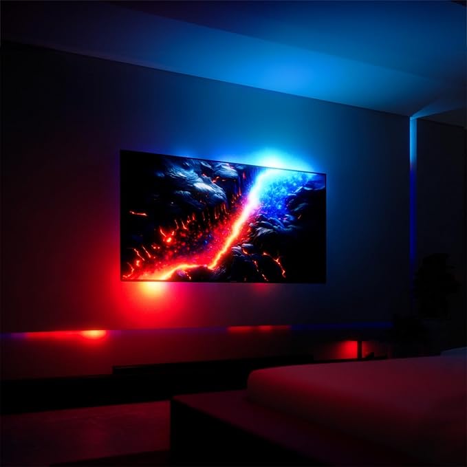 Fancy Sync Box Ambient TV Backlighting Syncing Box HDMI 2.0 All TV Sizes Fancyleds (70" to 90")