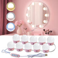 Led Vanity Mirror Lights, Vanity Lights for Makeup Dressing Mirror Lighting,10 Dimmable Bulbs,Adjustable Light Color & Brightness,USB Cable