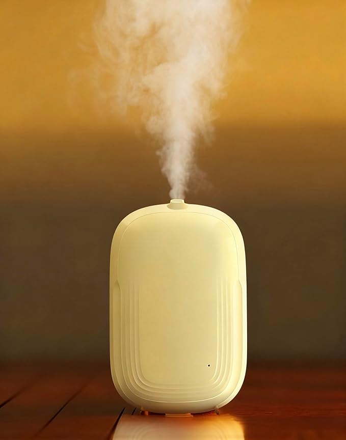 Waterless Oil Scent Diffuser,150ml Aromatherapy Scent Air Machine with Smart APP & Timer|Air Diffusers for Home, Office, Hotel Collection, Large Room Oil Diffuser Covers 1000 sq.ft-Compact,Milky