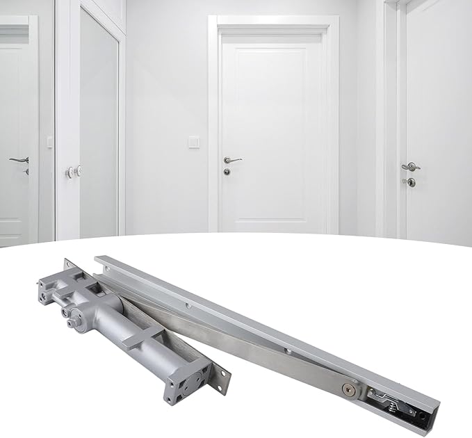 Superior Zinc Alloy Adjustable Automatic Door Closer, HeavyDuty Hydraulic Spring, Ideal for Commercial and Residential Use, Enables 90-Degrees Door Closure