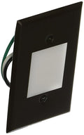 Elco Lighting ELST66BZ 120V LED Mini Step Light with Smooth White Acrylic Lens