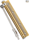 Automatic Door Closer Heavy Duty Adjustable Universal Installation/Wide-Angle Design/Tool-Free Force/Speed Adjustment/Commercial Grade Smooth Closing for Doors 80-120 lbs (Satin Gold)