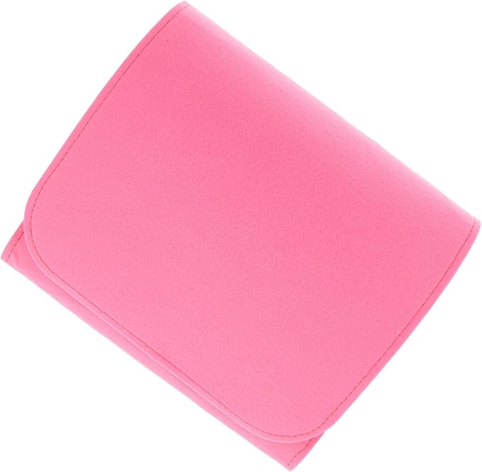 Zerodeko Modern Bedside Storage Container Organization and Storage Drawer Felt Material for Laptop Tablet Books Pink