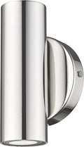 2-Light Wall Sconce, Indoor Up and Down Wall Lamp, Polished Chrome Wall Light for Bedroom Bathroom Stair Entryway, WL4830-2W-PC