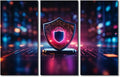 TUMOVO Wall Art for Living Room, Protect Business and Financial Transaction Data From Cyber Attack Pictures Print On Canvas Wall Art for Living Room Bedroom Wall Decoration, 60" Wx40 H