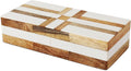 Handicrafts Home White Decorative Storage Box with Lid Wooden Coffee Table Storage Box Decorative Box Organizer for Living Room Home Decor – Resin Inlay Patisserie Delight Collection- 10x4.5x2.5