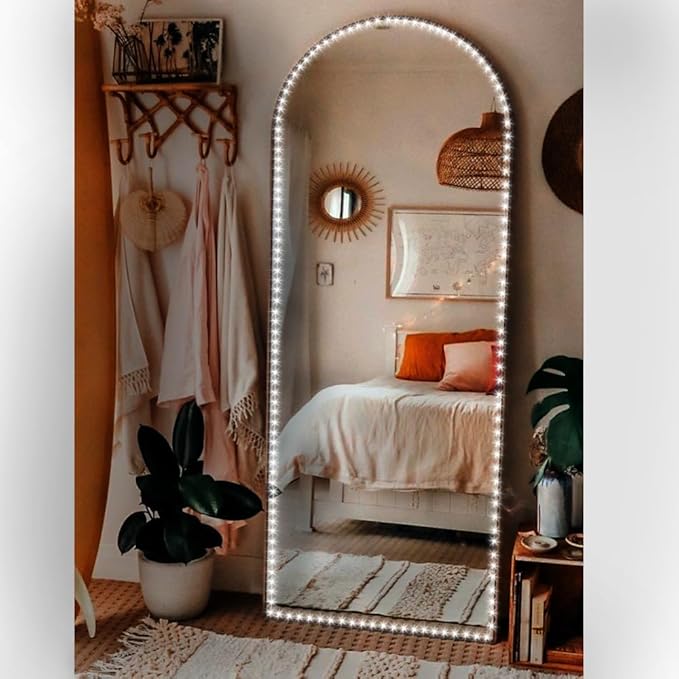 13ft/4M Voice-Activated Led Vanity Mirror Lights Kit Bendable NO Need to Cut Vanity Make-up Mirror Cloakroom Adjustable Flexible Strip Light Table Set with Dimmer Power