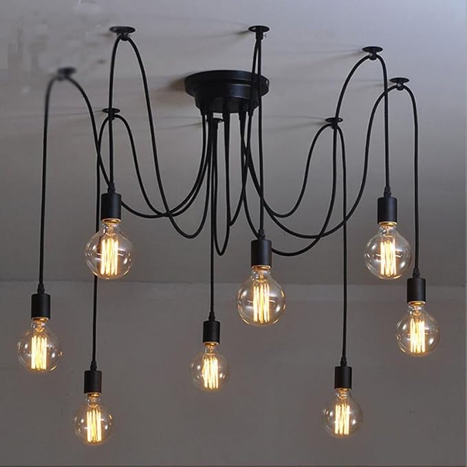 GOENDR Vintage Edison Bulb,Large Round Edison Antique Light Bulbs-G30/G95 120V - Dimmable Thread Filament Style Nostalgic Light Bulbs (4 Pack)