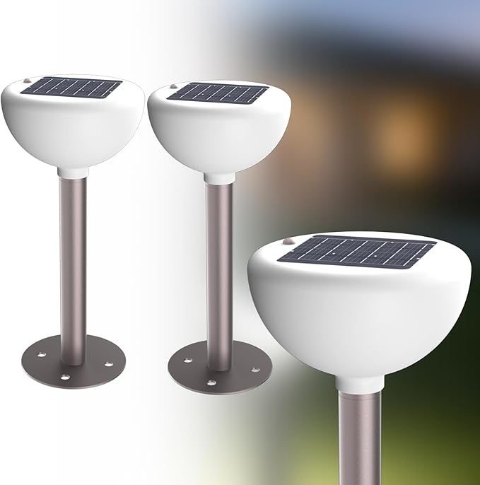 Lightdot Solar Powered Garden Lights Dusk to Dawn Solar Pathway Lights Outdoor, Auto On/Off, IP65 Waterproof Decor Landscape Lighting for Yard/Lawn/Walkway/Driveway