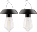 Solar Lanterns, 2-Pack, 4.3X3.5 Outdoor Hanging Lights, Balcony Deck for Garden