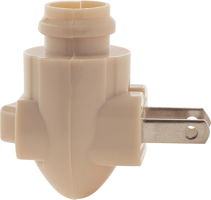 Creative Hobbies Plug in Night Light Module Includes 4 Bulbs and 4 Metal Clips, Great for Making Your Own Decorative Night Lights, Pack of 4 (Ivory)