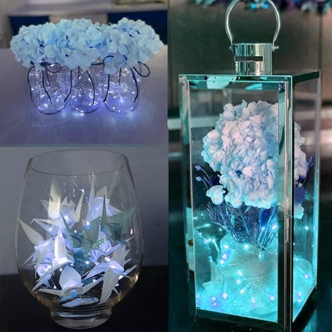 SOCO 12 Pack Fairy Lights Battery Operated, 7ft 20 Led Mason Jar Lights, Waterproof Fireflynew