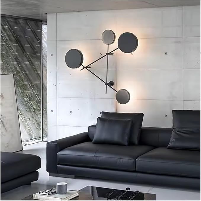 LED Wall Lamp Living Room Decoration Minimal Lamp Interior Wall Light Fixture Bedroom Wall Decoration Indoor Lighting for Home,Natural Style