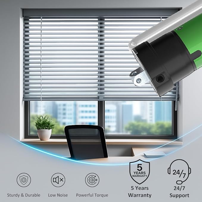 Electric Roller Shade Motor 120V Hardwired Tubular Motor Kit, High Torque Heavy Duty Blind Drive for 1.57”/2” Tube, Mechanical Limit (Switch Control) (13 N.m for Φ40mm (1.57") Round Tube)