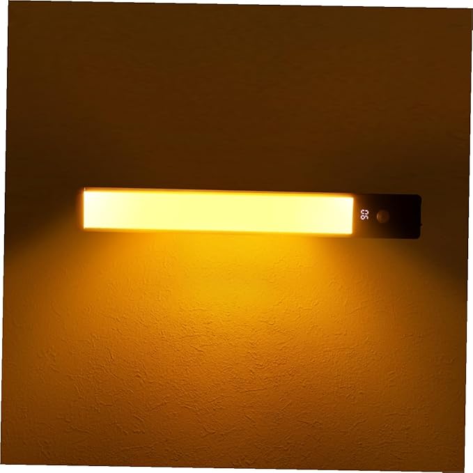 Smart Under Cabinet Lights Motion Sensor 4 Led Strips Kitchen Reading Lights Motion Activated Black