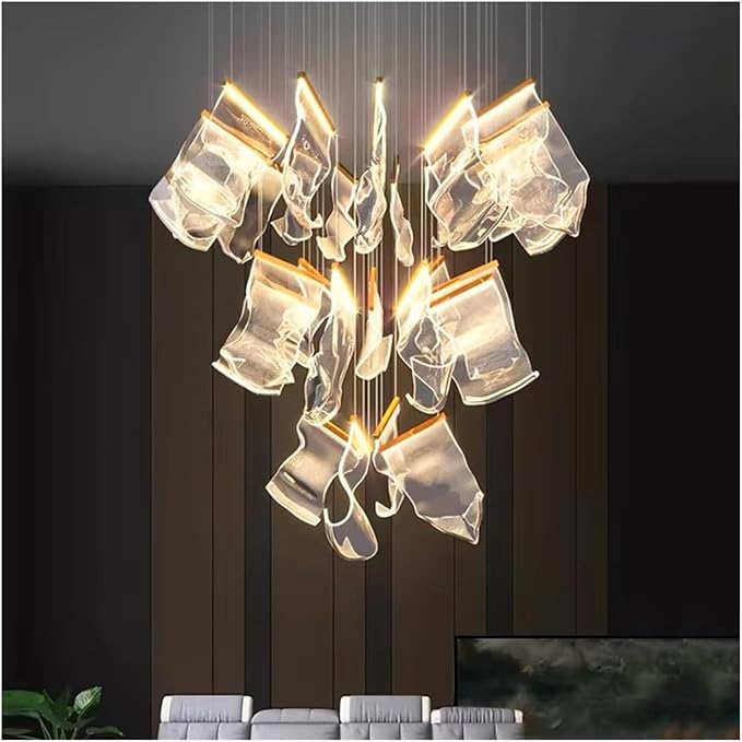 Nordic Home Decoration Modern and Simple Led Pendant Light for Stair,Living Room and Dining Room APP Control Ceiling Light,for Home Decor