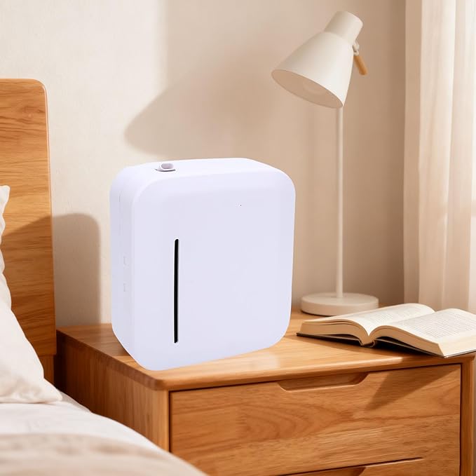 Pssopp Essential Oil Diffuser, Large Capacity Pets Friendly Waterless Wide Coverage Smart App Control Support Dual Power Supply Smart Scent Air Machine for Office