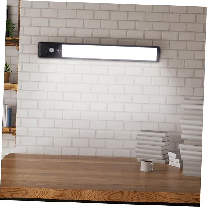 4 Pcs Under Cabinet LED Lights with Smart Motion Sensor Automatic Off Bright Illumination for Kitchen Hallway Stairs Versatile Stick Lights for Indoor Use
