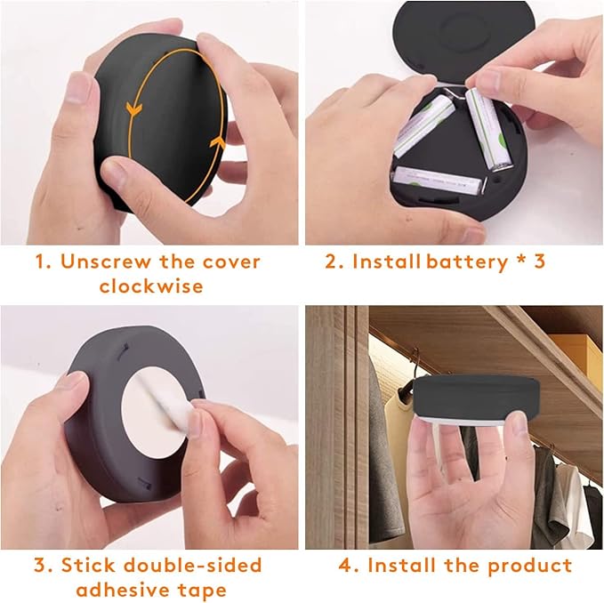 Puck Lights, 13 Colors Changeable LED Puck lightings Battery Powered Dimmable Under Cabinet Lights, Battery Powered Under Counter Lights with Wireless Remote Controls for Kitchen
