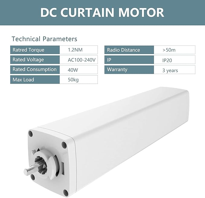 Electric Curtain Tracks 87"-244" Smart Curtains Motorized Opener Curtains Rod with Remote Control (157'')