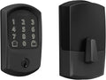 Schlage Encode Smart Wi-Fi Deadbolt Lock with Touchscreen Keypad, Keyless Front Door Entry, App Control, Alexa, Google Home and Airbnb Compatible, Matte Black, BE489WB GRW 622