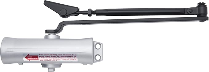 Heavy Duty Residential Door Closer UL Listed, White (Matte Black)