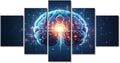 Brain Nervous System Wall Art Canvas Abstract Human Brain Wall Painting for Bedroom Wall Art for Living Room Contemporary Modern Home Office Posters Framed Wall Art (60" Wx32 H)