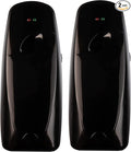 Automatic Air Freshener Spray Dispenser (2-Pack) Wall Mounted or Free Standing, Commercial and Home Use, Multiple Time Scent/Mist Release Settings for Room/Restroom Sprayer (Black)