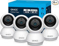 GNCC 2K Cameras for Home Security-2.4/5Ghz WiFi Indoor Camera with 360° Motion Detection for Pet/Baby/Nanny/Dog 2-Way Audio, Night Vision, 24/7 SD Card Storage, Cloud Storage, Works with Alexa, 4 Pcs