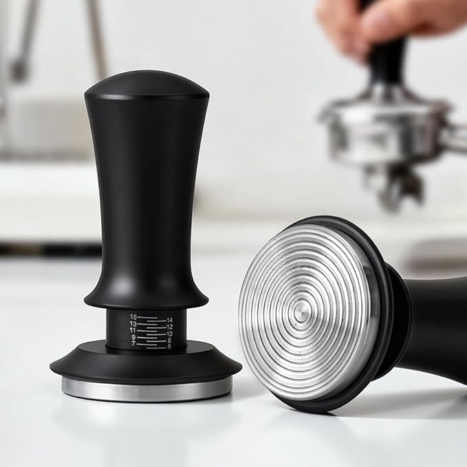 51mm Espresso Tamper Kit - 22 Pcs Barista Tools Set with Espresso Press Tool, Coffee Tamper, Milk Jug, Mat, Stencil & More for Professional Coffee Making