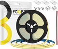 16.4FT COB LED Strip Lights IP65 Waterproof Dimmable 2700K Warm White Strips 480LEDs/m DC24V Adhesive Flexible Cuttable Tape Lights for DIY Home Decor, Shelf, Cabinet (No Adapter or Controller)