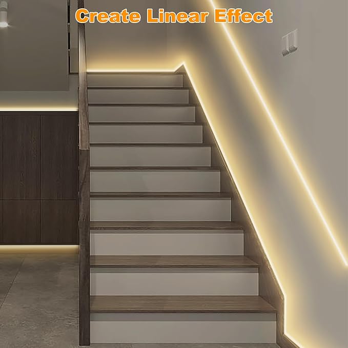 Smart White COB Led Strip Light with App and Remote, 32.8ft 2700K Bright Warm Color WiFi COB Light Strip Compatible with Alexa Google, Dimmable Indoor Led Lights for Mirror, Cabinet, Kitchen