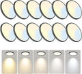 7.5Inch LED Ceiling Lights, 5 Colors Selectable (3000K/3500K/4500K/5000K/6000K) Flush Mount Ceiling Lights, Ultra Thin LED Ceiling Light Fixtures 0.87Inch for Living Room