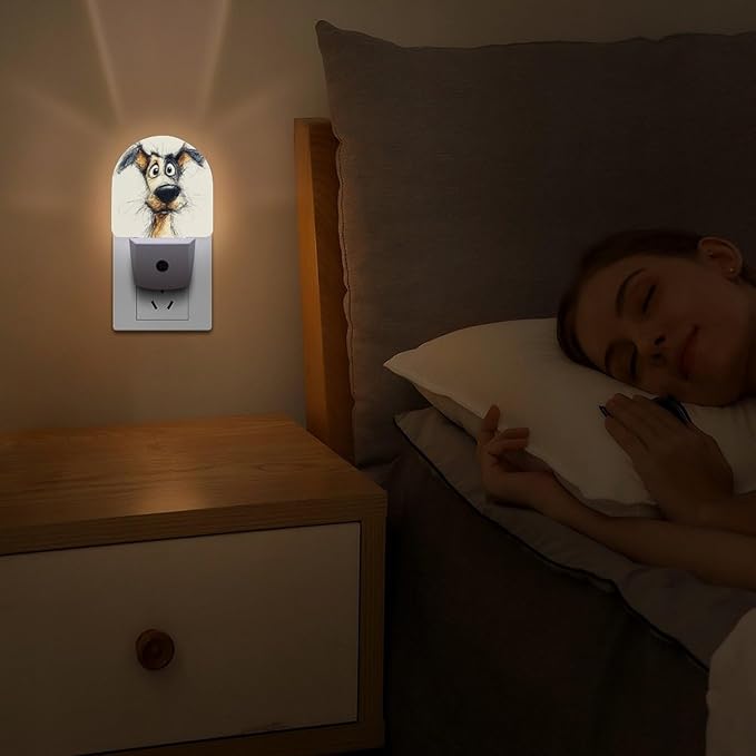 Night Lights Plug Into Wall, Line of Life LED Smart Light Sensor Night Light Auto Dusk to Dawn for Hallway, Bedroom, Bathroom, Stairway